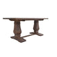 VIDAL SOLID MANGO WOOD BAR TABLE IN ANTIQUE WALNUT 200CM - MyChocolateWood