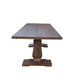 VIDAL SOLID MANGO WOOD BAR TABLE IN ANTIQUE WALNUT 200CM - MyChocolateWood