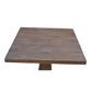 VIDAL SOLID MANGO WOOD LAMP TABLE/SIDE TABLE IN ANTIQUE WALNUT - MyChocolateWood