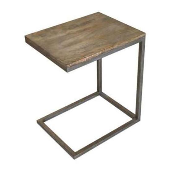 DYLAN C SIDE TABLE - 40X50X60CM - DISTRESS NATURAL