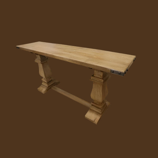 ASTI  SOLID MANGO WOOD CONSOLE TABLE/HALL TABLE IN HONEY WASH
