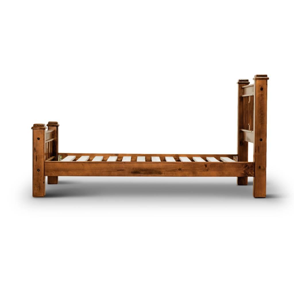 MILLER SOLID HARDWOOD QUEEN BED BLACKWOOD COLOUR - MyChocolateWood