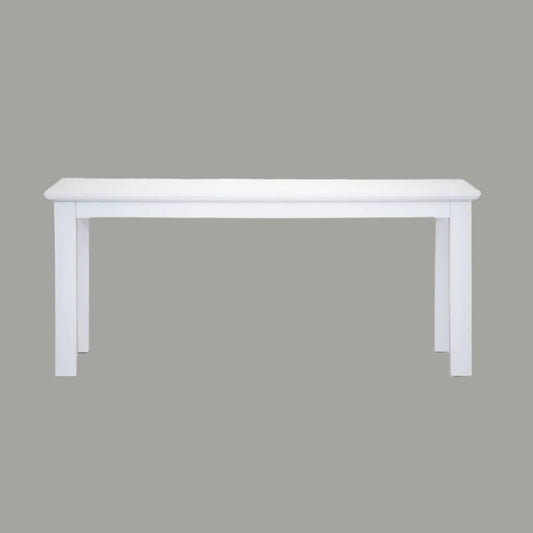 ANIKA SOLID ACACIA WOOD 180CM DINING TABLE IN VIVID WHITE