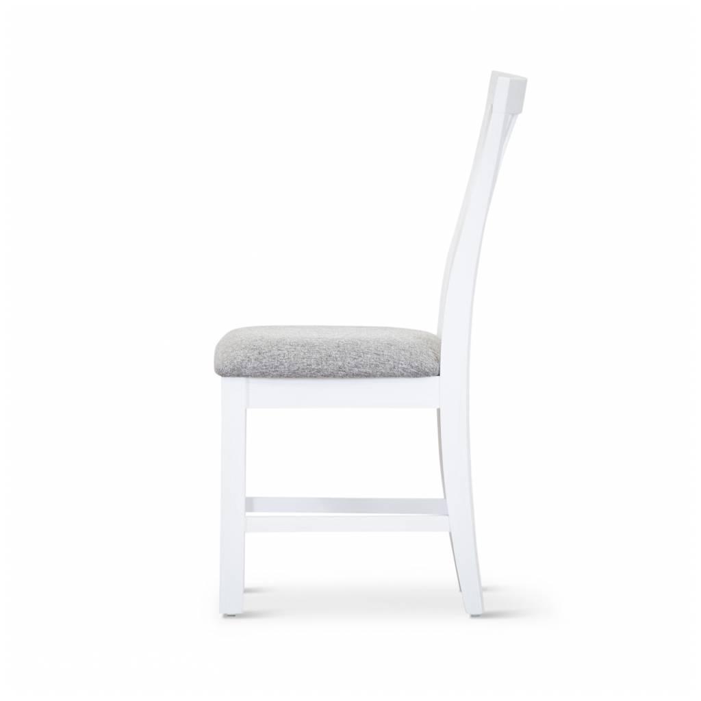 ANIKA SOLID ACACIA WOOD DINING CHAIR IN VIVID WHITE