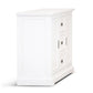 ANIKA SOLID ACACIA WOOD SIDEBOARD BUFFET 2-DOORS 3 DRAWERS IN VIVID WHITE