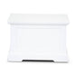 ANIKA SOLID ACACIA WOOD COFFEE TABLE WITH 1 DRAWER & A SHELF IN VIVID WHITE - MyChocolateWood