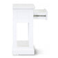 ANIKA SOLID ACACIA WOOD CONSOLE TABLE/HALL TABLE WITH 2 DRAWERS & A SHELF IN VIVID WHITE - MyChocolateWood