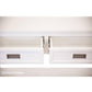 ANIKA SOLID ACACIA WOOD CONSOLE TABLE/HALL TABLE WITH 2 DRAWERS & A SHELF IN VIVID WHITE - MyChocolateWood