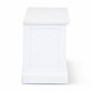 ANIKA SOLID ACACIA WOOD TV UNIT 2-DOORS 2 DRAWERS & 2 SHELVES IN VIVID WHITE - MyChocolateWood
