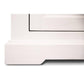 ANIKA SOLID ACACIA WOOD TV UNIT 2-DOORS 2 DRAWERS & 2 SHELVES IN VIVID WHITE - MyChocolateWood