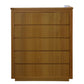 VALANCE MESSMATE TALLBOY/5 DRAWER CHEST OF DRAWERS IN CLEAR LACQUER - MyChocolateWood