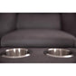 VERNON RHINO FABRIC CORNER MODULAR WITH BOTH END RECLINERS LOUNGE IN COFFEE  - MyChocolateWood