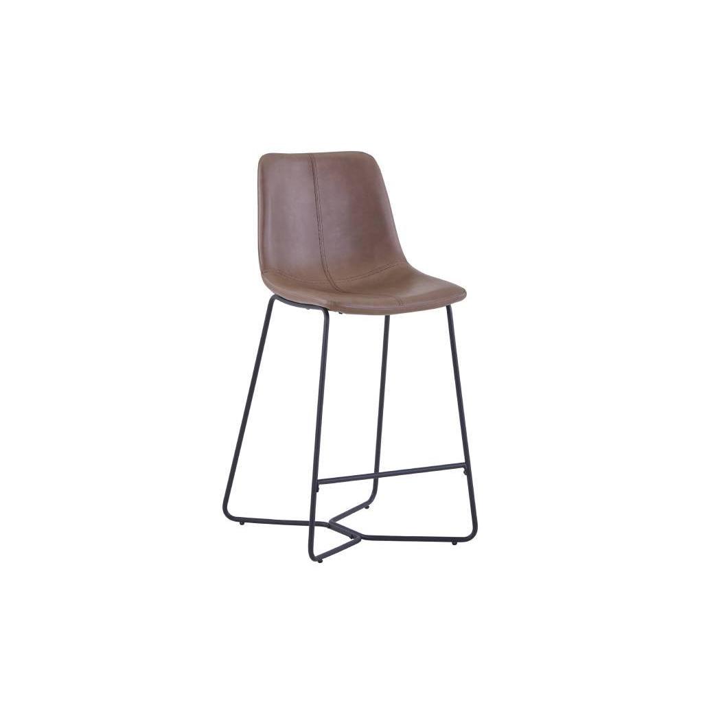 FLORIDA BAR STOOL METAL LEGS BROWN - MyChocolateWood
