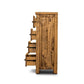 RICHMOND SOLID PINE TALLBOY 2 OVER 3 DRAWERS/CHEST OF 2 OVER 3 DRAWERS RUSTIC OAK - MyChocolateWood