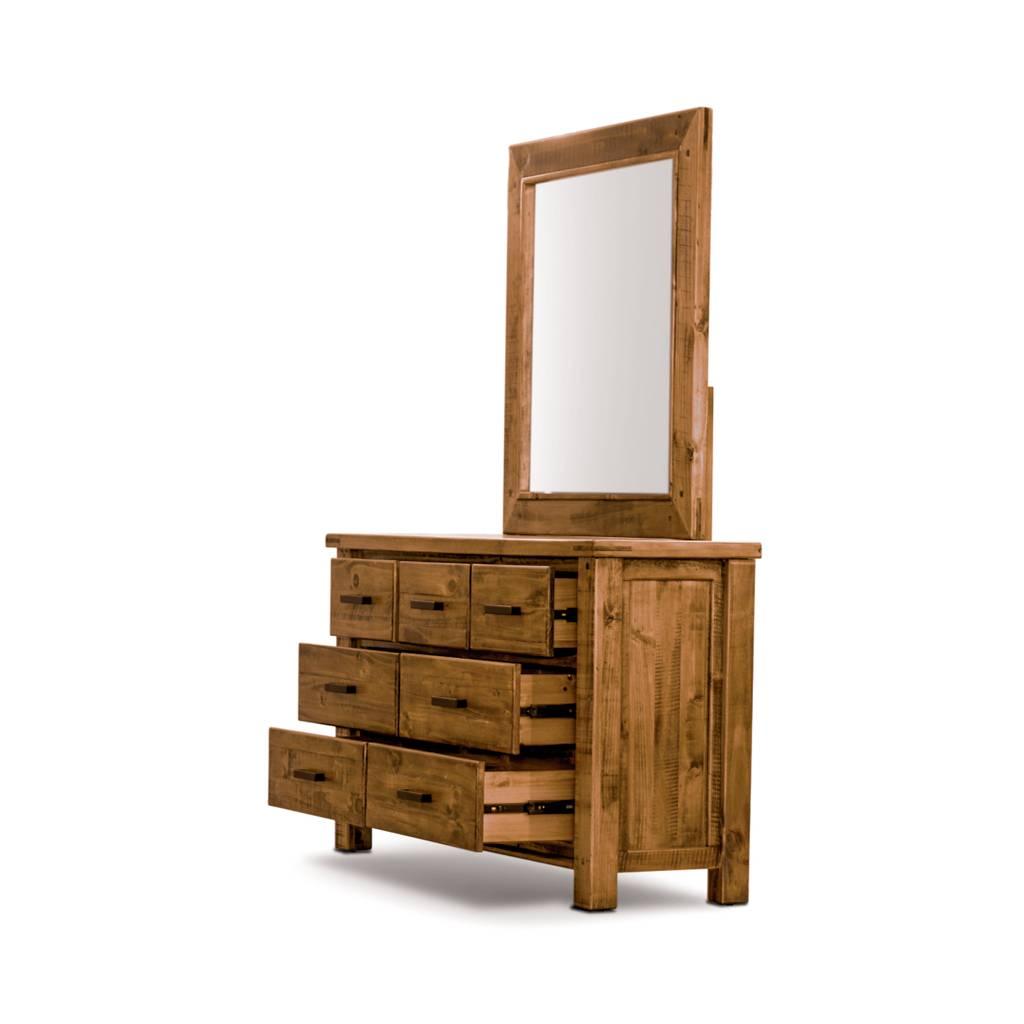 RICHMOND DRESSER 3 OVER 4 DRAWERS + MIRROR PACKAGE DEAL