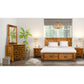RICHMOND KING SIZE BED WITH DRESSER + MIRROR & TWO BEDSIDE TABLES - PACKAGE DEAL - MyChocolateWood