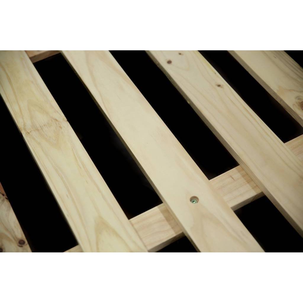 EGLANTINE KING SIZE BED ACACIA WOOD WITH 3 DRAWERS