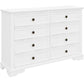 MIRIBELLE ACACIA WOOD QUEEN SIZE BED + DRESSER + MIRROR + 2 X BEDSIDE TABLES PACKAGE DEAL - MyChocolateWood