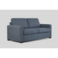 MELINDA FABRIC PULLOUT SOFA BED WITH MEMORY FOAM QUEEN MATTRESS IN INK - MyChocolateWood