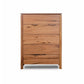 BUNGARRA 5 DRAWER TALLBOY IN MARRI WOOD - NATURAL - MyChocolateWood