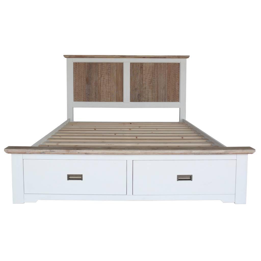 FALAK ACACIA WOOD QUEEN SIZE BED + DRESSER + 2 X BEDSIDE TABLES PACKAGE DEAL