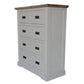CASSIE ACACIA WOOD KING SIZE BED + TALLBOY + 2 X BEDSIDE TABLES PACKAGE DEAL - MyChocolateWood