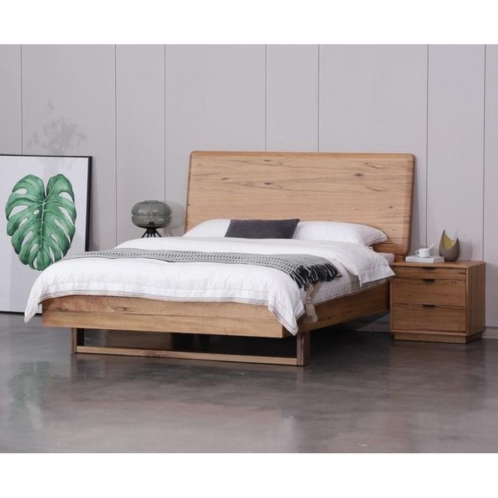 TAMWORTH KING SIZE BED IN MARRI WOOD - NATURAL - MyChocolateWood