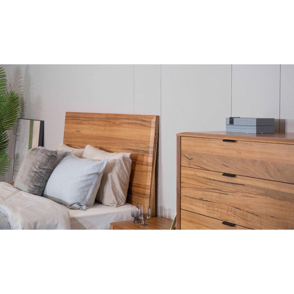 TAMWORTH KING SIZE BED IN MARRI WOOD - NATURAL - MyChocolateWood
