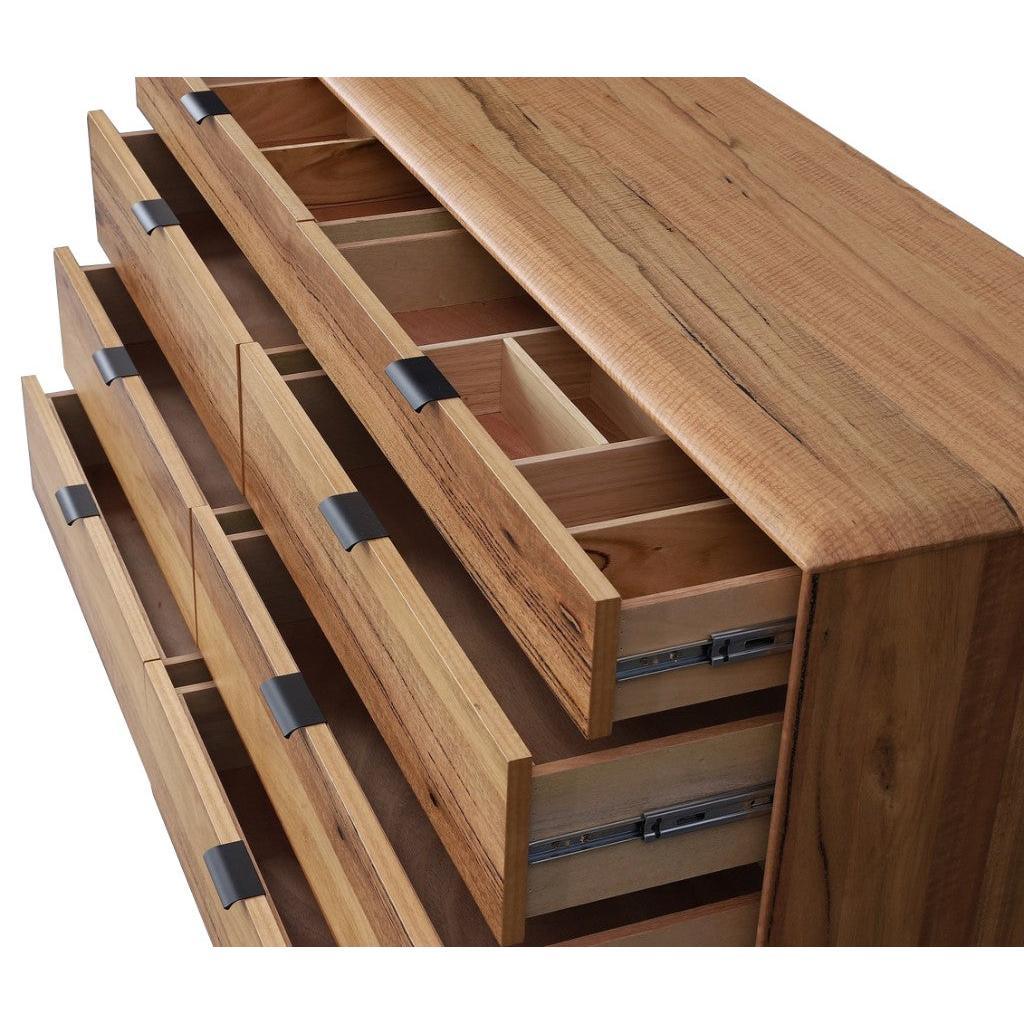 TAMWORTH 8 DRAWERS DRESSER IN MARRI WOOD - NATURAL