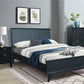 ELIJAH QUEEN SIZE BED + TALLBOY + 2 X BEDSIDE TABLES IN IN BRUSHED BLK PACKAGE DEAL