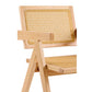 GLENDA TIMBER/ RATTAN CHAIR HAMPTON LOUNGE CHAIR IN NATURAL - MyChocolateWood