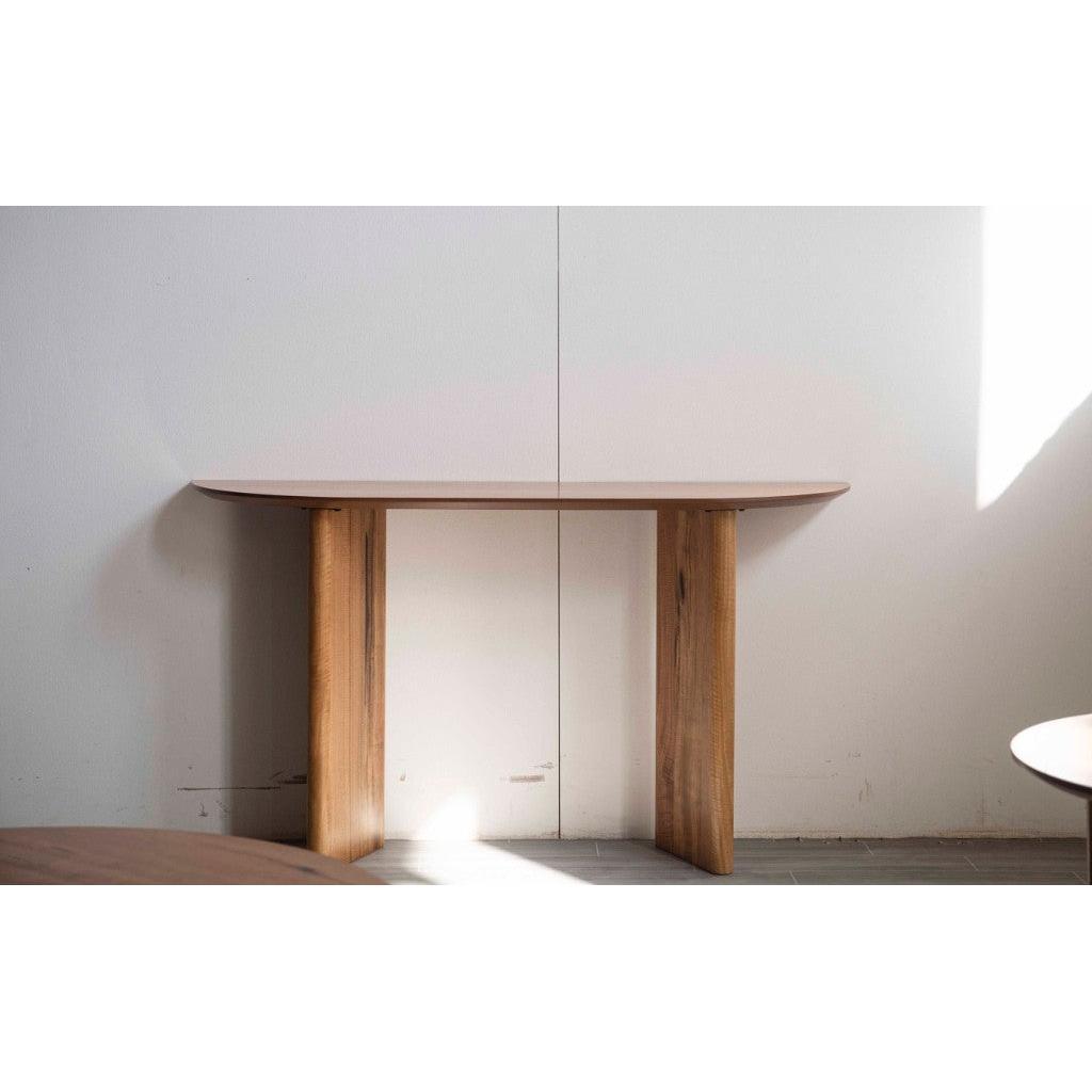 BUNGARRA CONSOLE TABLE IN MARRI WOOD - NATURAL - MyChocolateWood