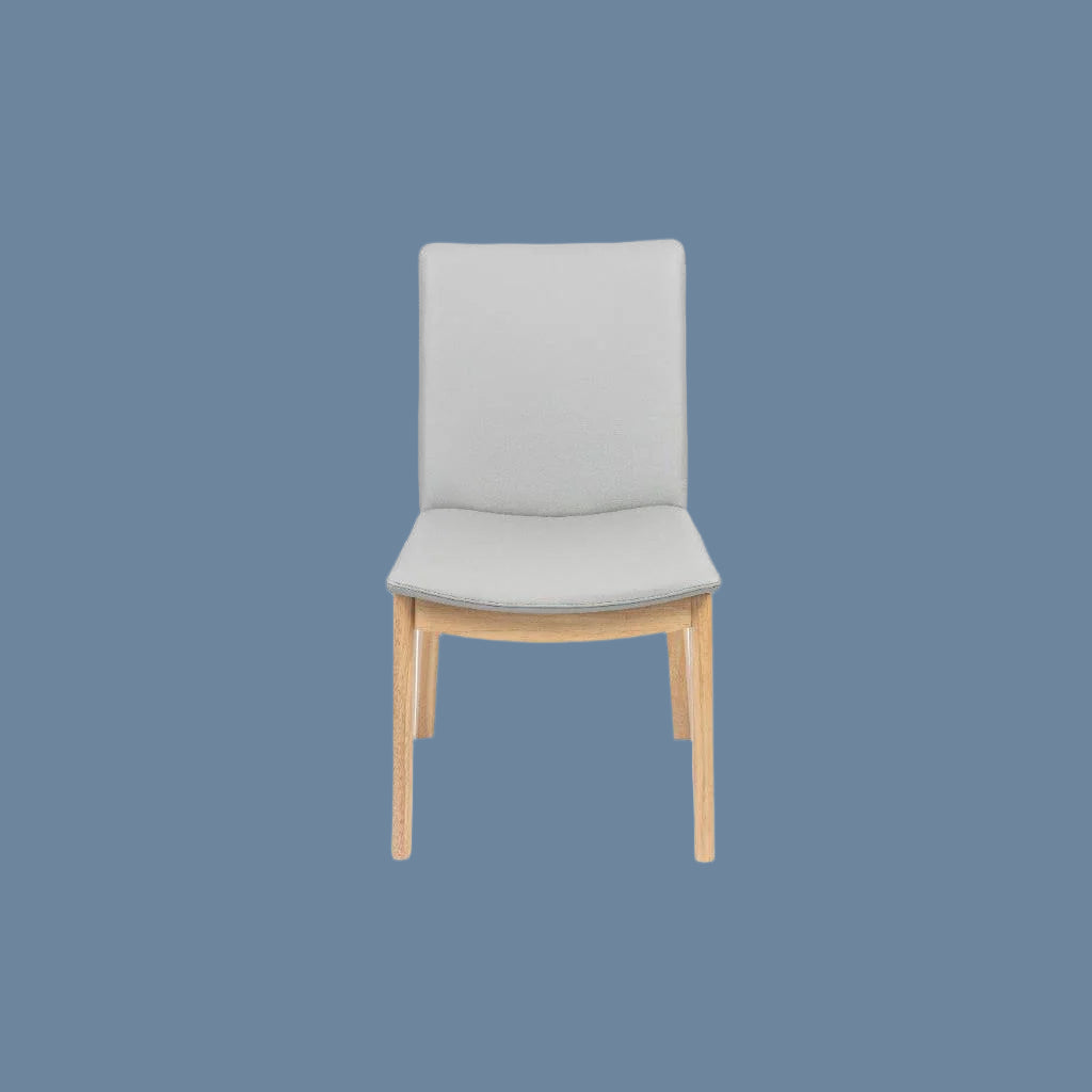 TAMWORTH LEATHER DINING CHAIR - PEWTER