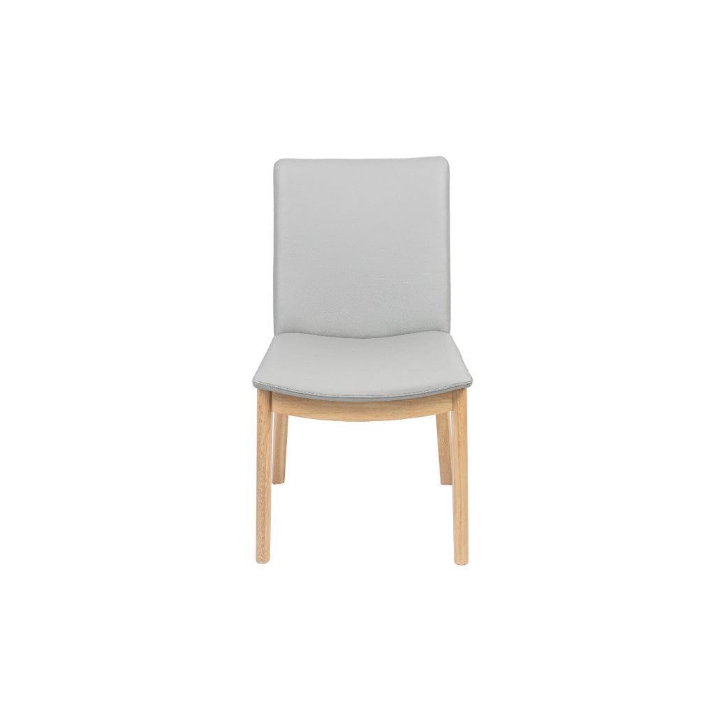 TAMWORTH MARRI WOOD 9 PIECE DINING SET -1 DINING TABLE 240CM & 8 PEWTER LEATHER DINING CHAIRS - MyChocolateWood