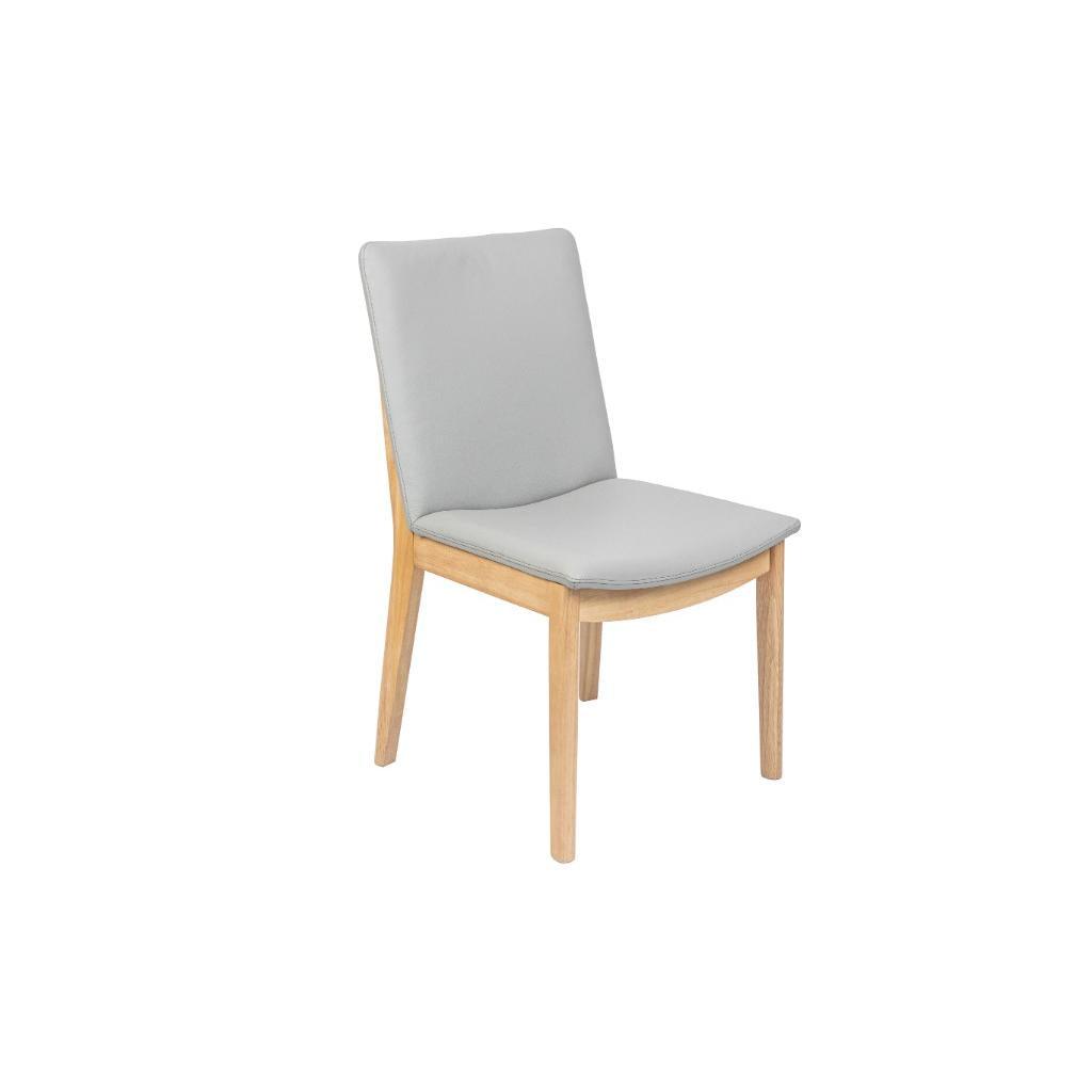 TAMWORTH MARRI WOOD 9 PIECE DINING SET -1 DINING TABLE 240CM & 8 PEWTER LEATHER DINING CHAIRS - MyChocolateWood