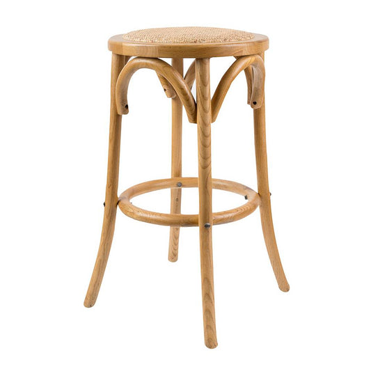 CAFE KITCHEN STOOL IN NATURAL 66CM HIGH