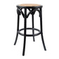 CAFE KITCHEN STOOL IN BLACK 66CM HIGH