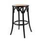 CAFE KITCHEN STOOL IN BLACK 66CM HIGH