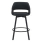 DINO PU BAR CHAIR IN LIGHT BLACK