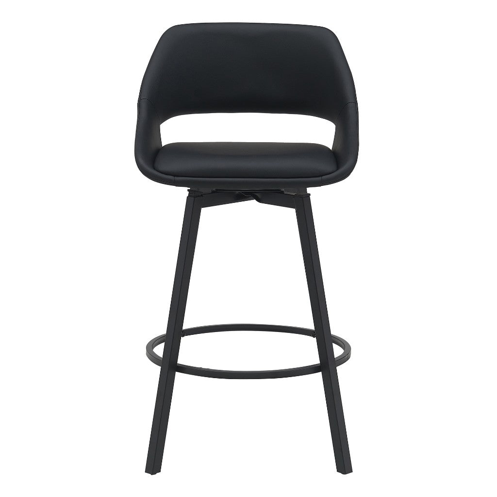 DINO PU BAR CHAIR IN LIGHT BLACK