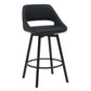 DINO PU BAR CHAIR IN LIGHT BLACK