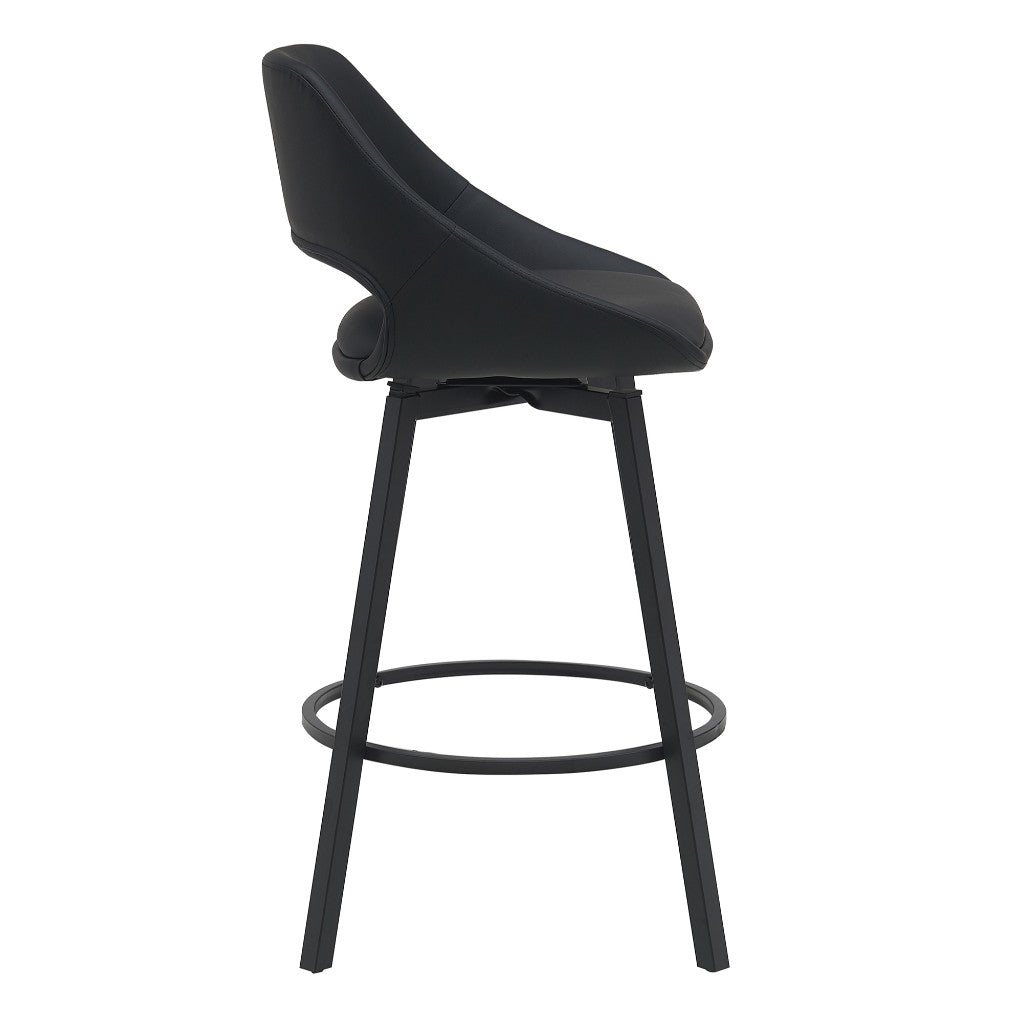 DINO PU BAR CHAIR IN LIGHT BLACK