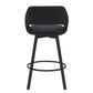 DINO PU BAR CHAIR IN LIGHT BLACK