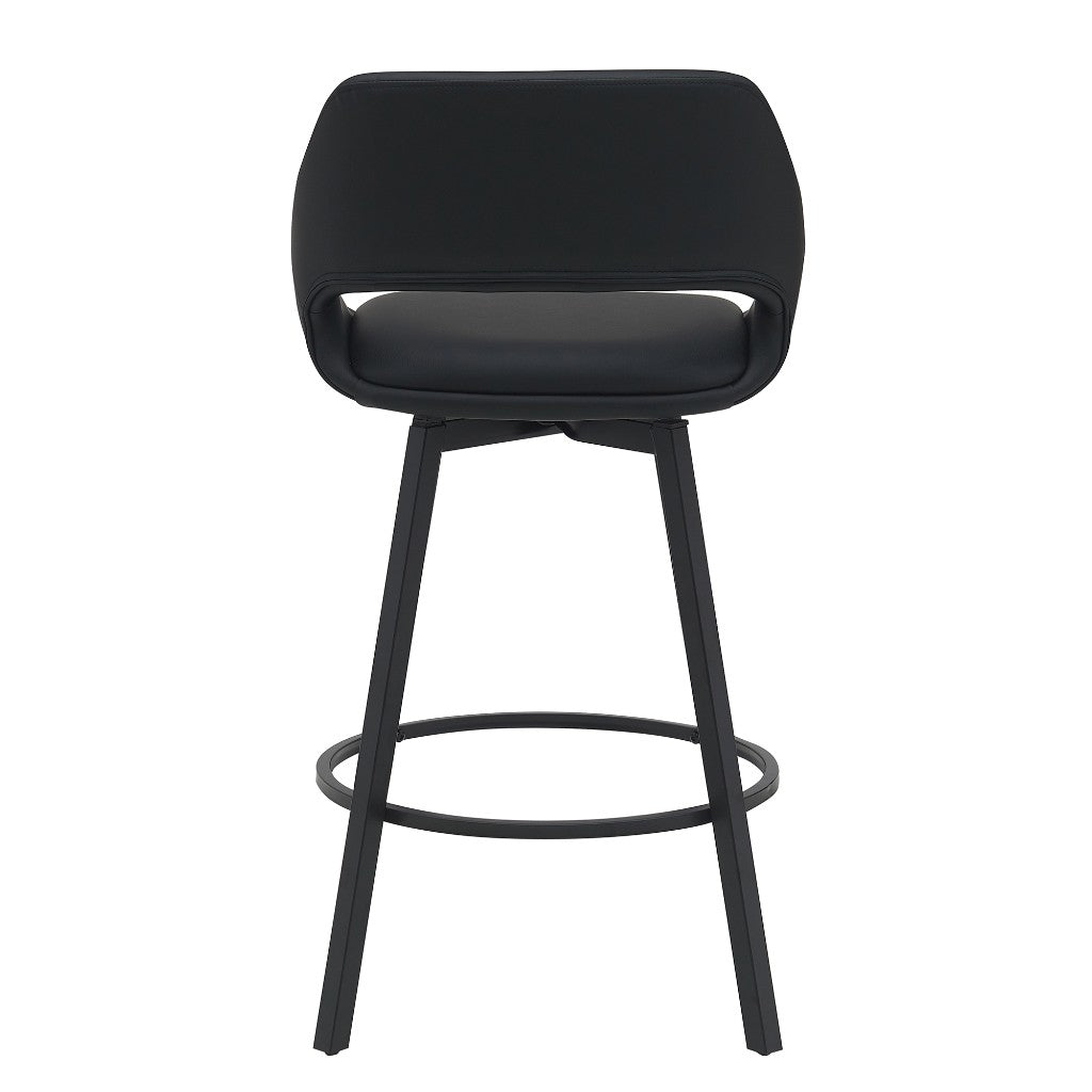 DINO PU BAR CHAIR IN LIGHT BLACK