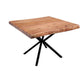 CRISTO NATURAL SOLID ACACIA TIMBER/METAL LEGS LAMP TABLE SIDE TABLE 60CM - MyChocolateWood