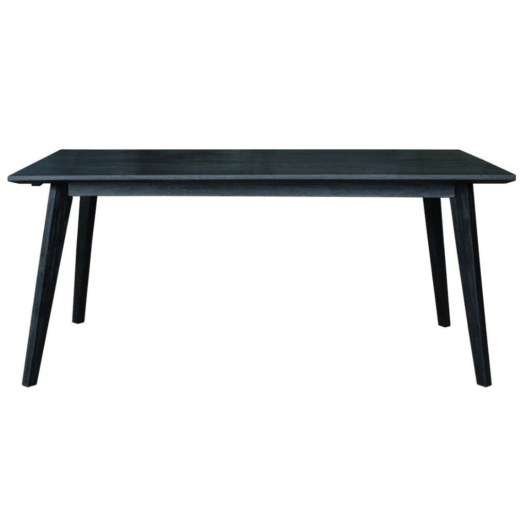 ELIJAH ACACIA WOOD DINING TABLE 180CM IN BRUSHED BLACK ACACIA