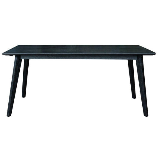 ELIJAH ACACIA WOOD DINING TABLE 180CM IN BRUSHED BLACK ACACIA