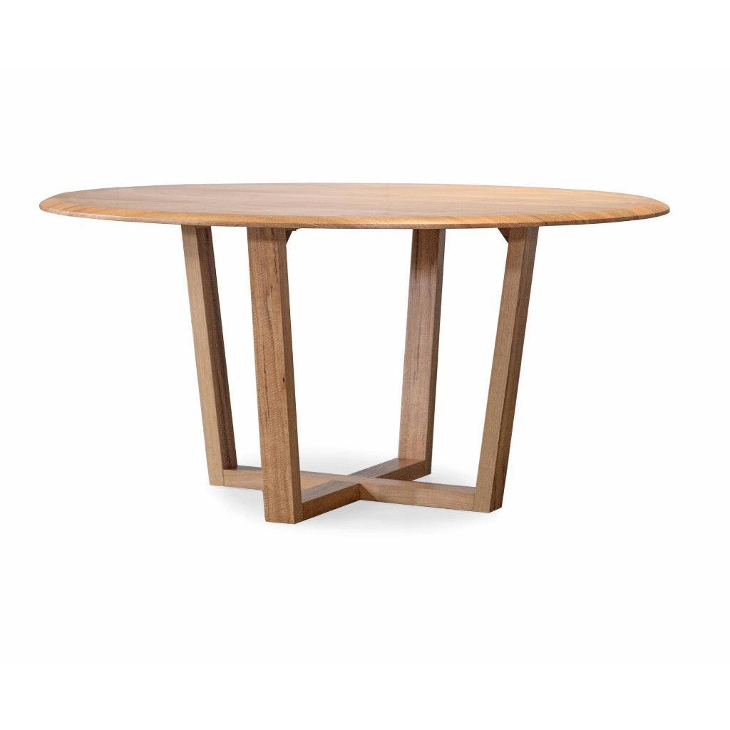 TAMWORTH MARRI WOOD ROUND DINING TABLE - NATURAL - 160CM DIA. - MyChocolateWood
