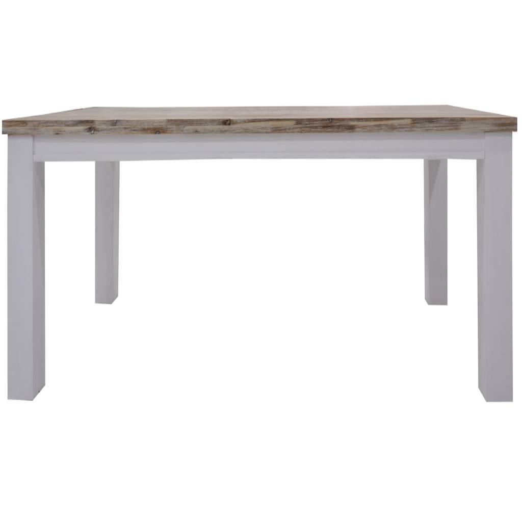 SCARBRO 225CM HAMPTONS SOLID ACACIA TIMBER DINING TABLE