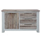 SCARBRO HAMPTONS SOLID ACACIA TIMBER BUFFET SIDEBOARD 1 DOOR 3 DRAWERS - MyChocolateWood